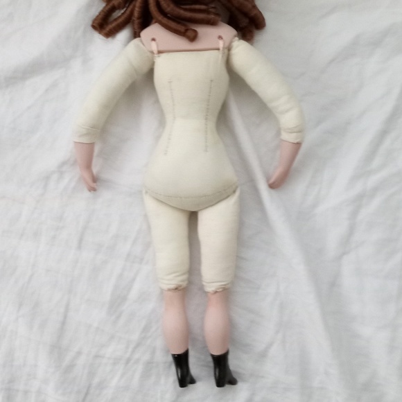 Vintage Victorian Reproduction Artist Porcelain Doll - Picture 10 of 15